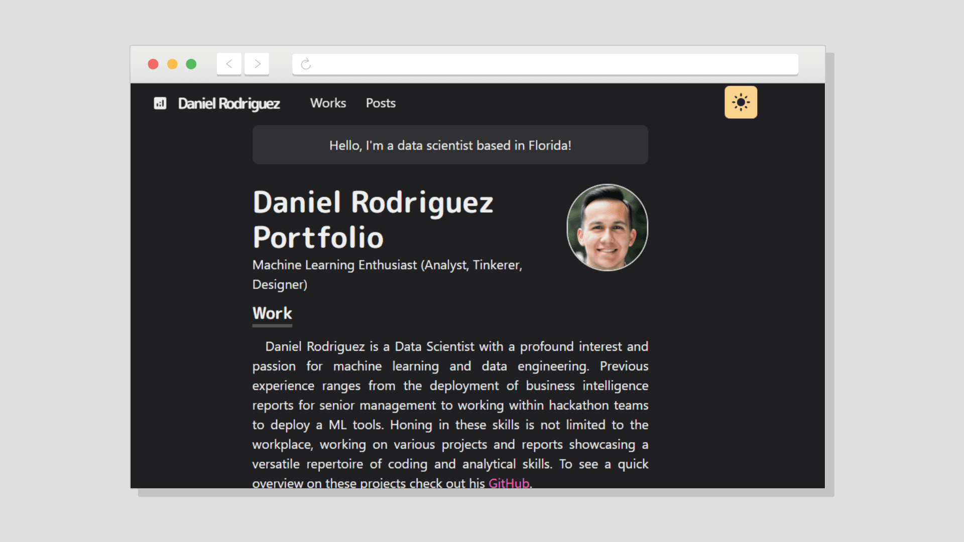 This Portfolio Website